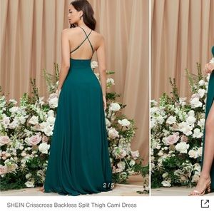 Stunning backless dress from SHEIN